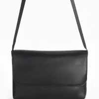 Сумка женская мессенджер на магните, 28&times;6&times;18 см, чёрный