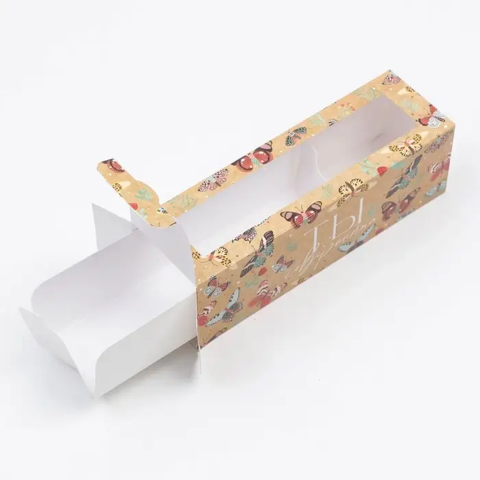 Коробка для макарун, кондитерская упаковка, «Ты совершенна», 18 х 5.5 х 5.5 см Коробка для макарун, кондитерская упаковка, «Ты совершенна», 18 х 5.5 х 5.5 см