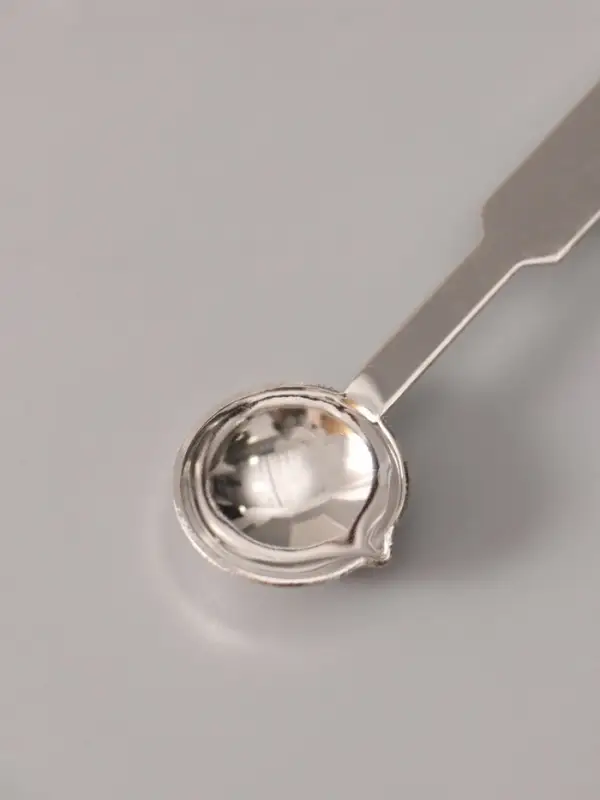 Ложка для плавления сургуча и воска, металл, 14 г, 11.8×2.5 см Ложка для плавления сургуча и воска, металл, 14 г, 11.8×2.5 см