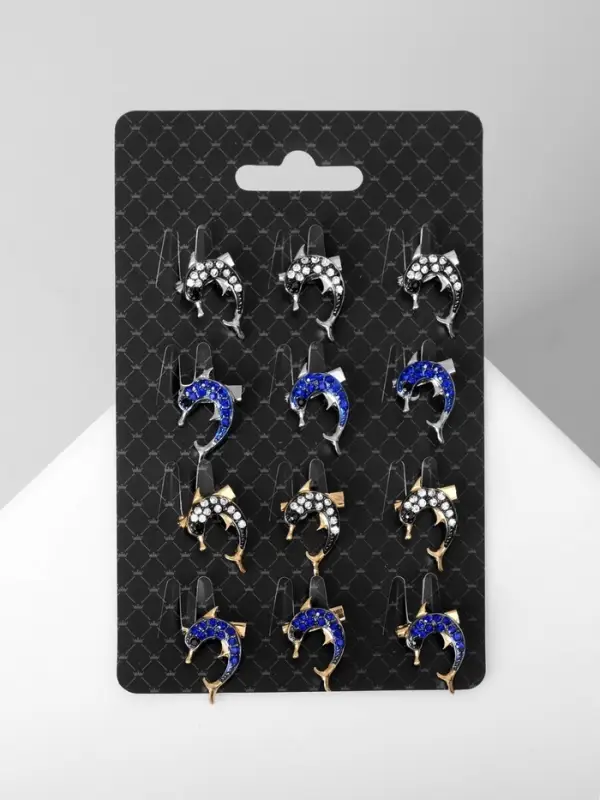 Брошь &laquo;Дельфин&raquo;, мини, МИКС