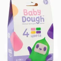 Тесто BabyDough 4 шт в коробке зеленый щипок №3
