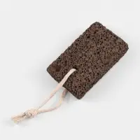 Натуральная пемза для педикюра, с подвесом, 10×6 см, в пакете, коричневый