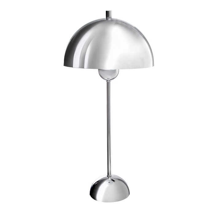 Настольная лампа с абажуром RISALUX «Купер» модерн, Е27, 3 Вт, хром, 25×25×53 см Настольная лампа с абажуром RISALUX «Купер» модерн, Е27, 3 Вт, хром, 25×25×53 см