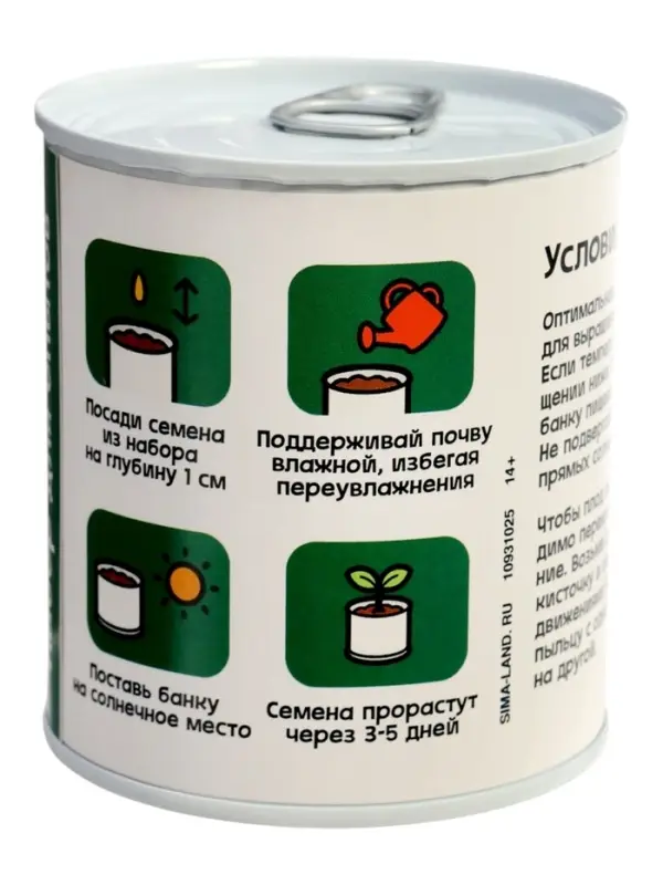 Набор для опытов ЭВРИКИ &laquo;Мой мини-сад&raquo;, огурец