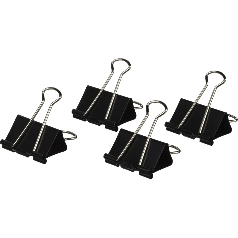 Зажимы для бумаг 41мм 12шт./уп. Комус, в картонной коробке