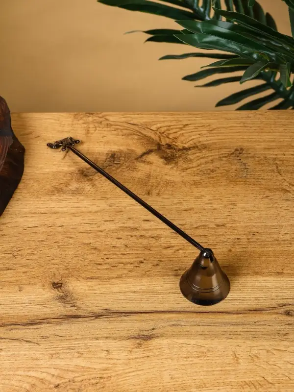 Гаситель для свечей «Слоник», 23 см, латунь