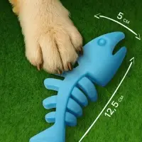 Жевательная игрушка для собак &laquo;Планктон&raquo;, 12.5 см, TPR, голубая