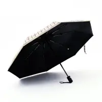 Зонт автоматический &laquo;Геометрия&raquo;, эпонж, 3 сложения, 8 спиц, R=48/55 см, d=96 см, МИКС