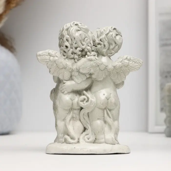Фигура &laquo;Ангелочки с сердцем&raquo; состаренный, 12&times;11&times;6 см