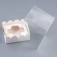 Коробка для 1 капкейка с прозрачной крышкой 9.2&times;9.2&times;10 см