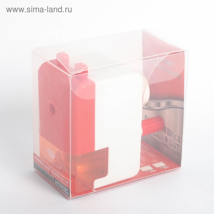 Точилка механическая с контейнером "Классика", МИКС