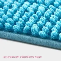 Коврик для дома Доляна &laquo;Букли&raquo;, 50&times;80 см, голубой