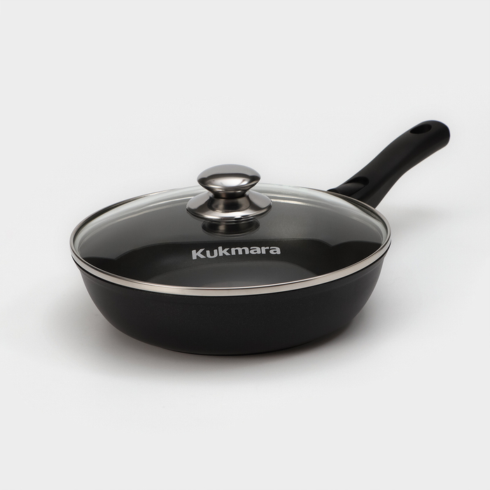 Сковорода «Традиция», d=24 см, стеклянная крышка, съёмная ручка, антипригарное покрытие, цвет чёрный Сковорода «Традиция», d=24 см, стеклянная крышка, съёмная ручка, антипригарное покрытие, цвет чёрный