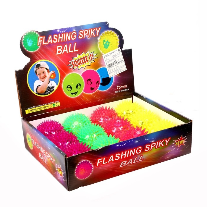 Мяч световой «Ёжик», цвета МИКС Мяч световой «Ёжик», цвета МИКС