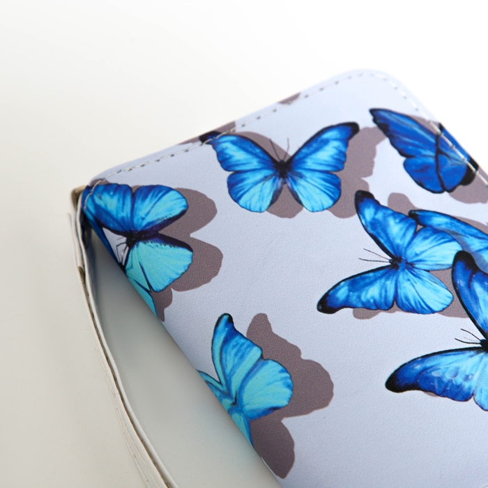 Кошелёк детский на молнии «Выбражулька», цвет голубой