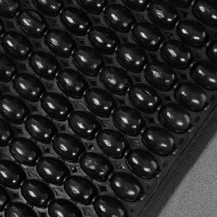 Накидка-массажёр на сиденье, 126×43 см, с поясничной опорой, черный Накидка-массажёр на сиденье, 126×43 см, с поясничной опорой, черный