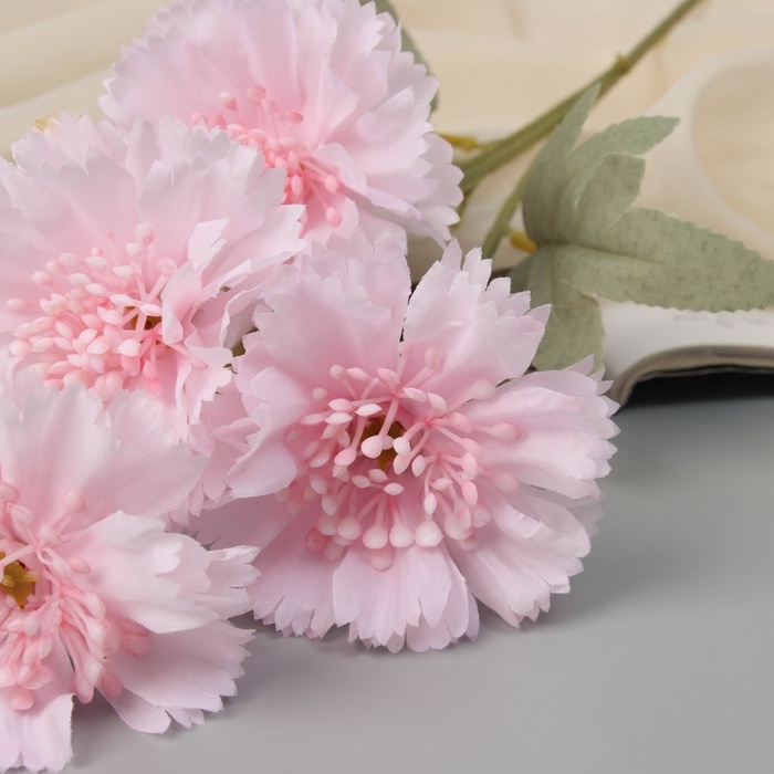 Цветы искусственные Цветы искусственные "Гвоздика каспар галант" 58х7 см, розовый