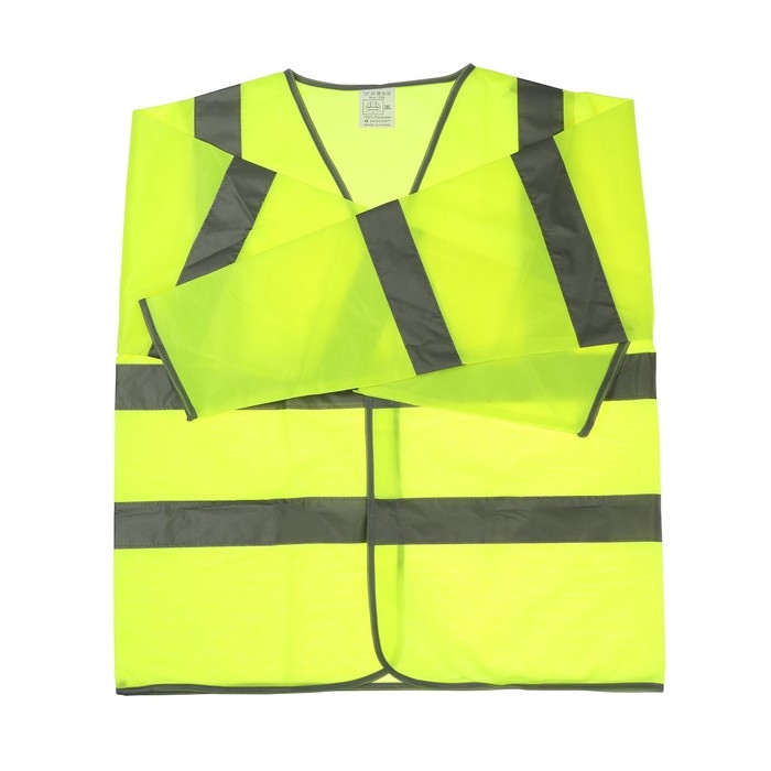 Куртка сигнальная светоотражающая, салатовый, 3 класс, размер 2XL Куртка сигнальная светоотражающая, салатовый, 3 класс, размер 2XL