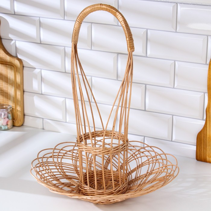 Корзина для шампанского и фруктов, 29×43 см, ива Корзина для шампанского и фруктов, 29×43 см, ива