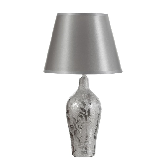 Настольная лампа Настольная лампа "Цветана" Е14 40Вт серебро 25х25х46см RISALUX