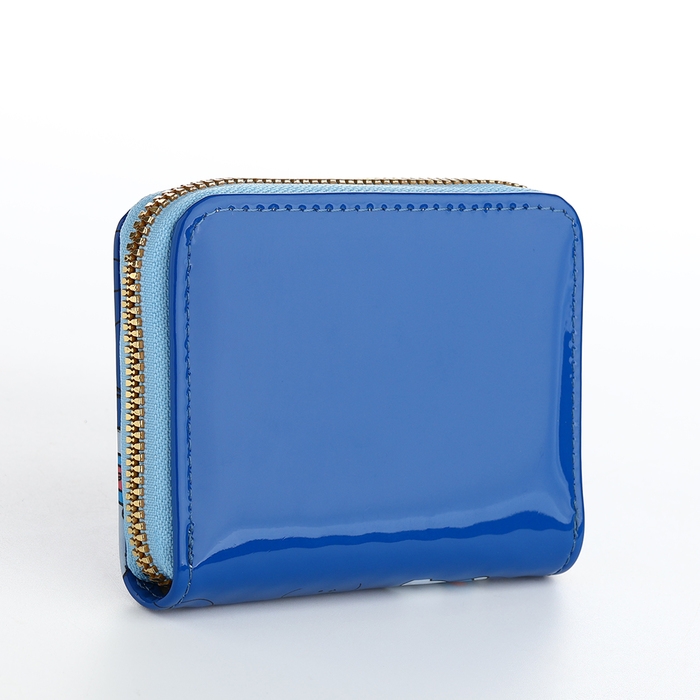 Кошелёк детский на молнии, цвет синий
