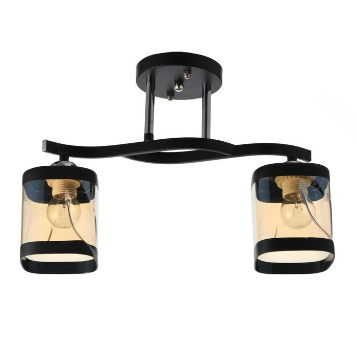 Люстра 1080/2BK 40Вт Е27 черный 40х14х27 см BayerLux