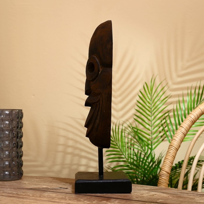 Маска Маска "Пэнни" на подставке, албезия 42 см