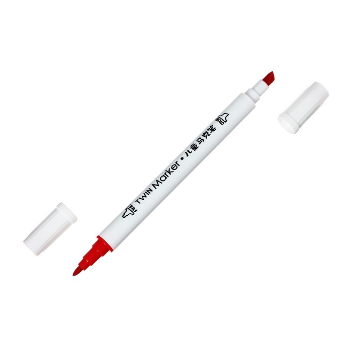 Набор маркеров, двусторонние, пулевидный и скошенный наконечники, 18 цветов Набор маркеров, двусторонние, пулевидный и скошенный наконечники, 18 цветов