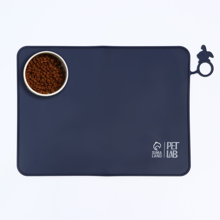 Коврик силиконовый под миску, 40 х 30 см, синий Коврик силиконовый под миску, 40 х 30 см, синий