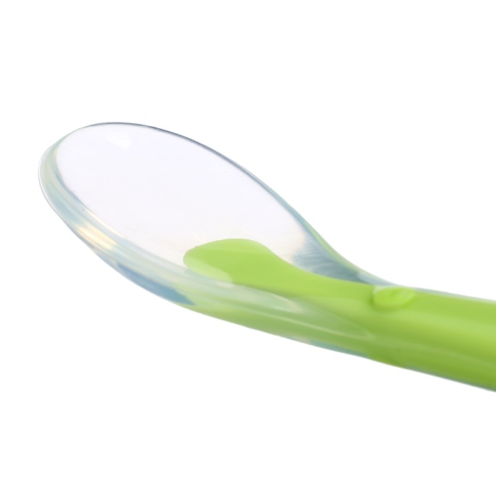 Ложка детская, для первого прикорма, в контейнере, зелёная Ложка детская, для первого прикорма, в контейнере, зелёная