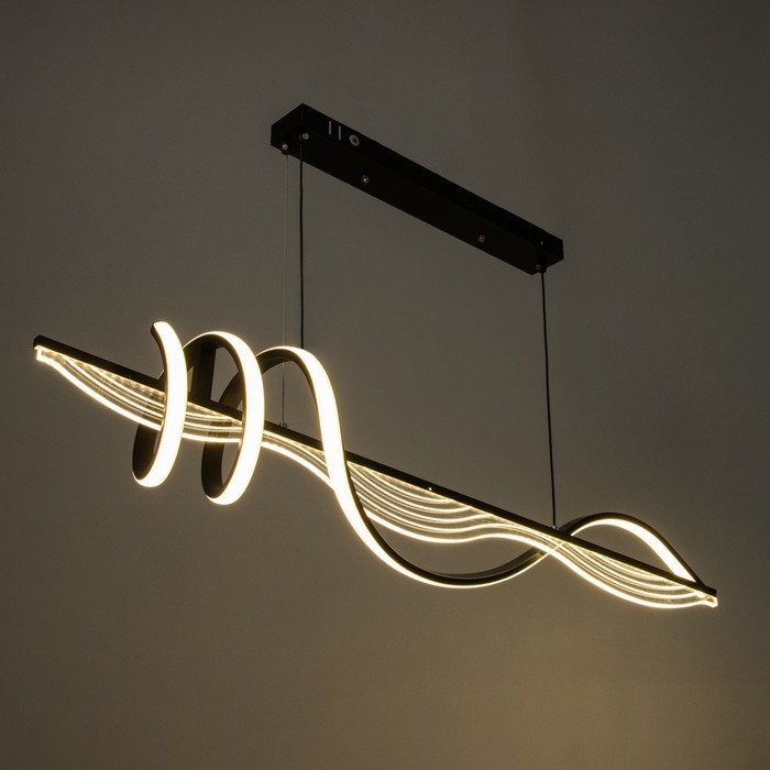 Светильник с ПДУ Светильник с ПДУ "Мик" LED 80Вт 3000-6000К черный 100х17х19 см