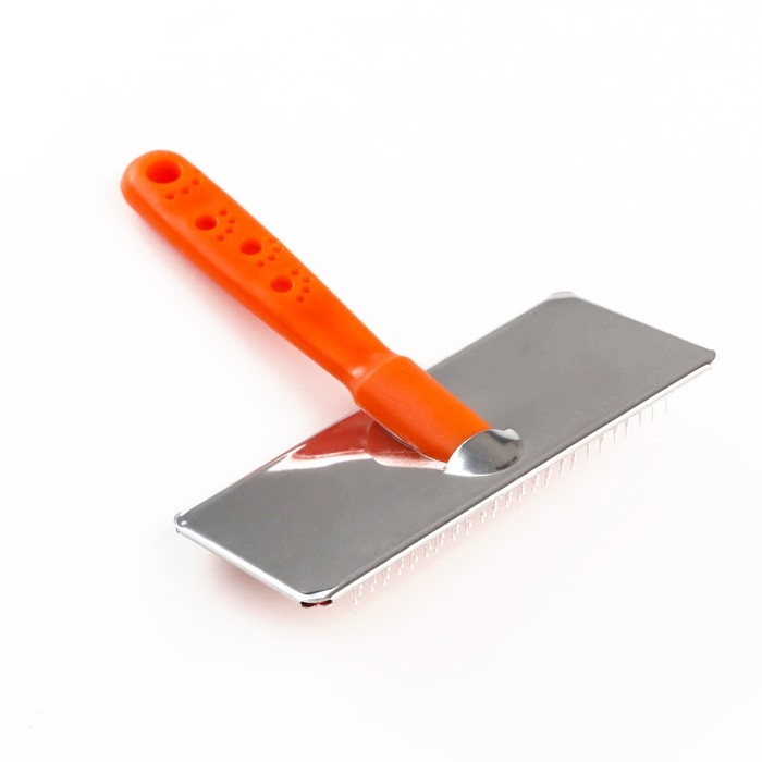 Пуходерка  Пуходерка "Лапки" большая с каплями, 12 х 13 см, оранжевая