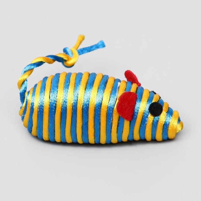 Мышь-погремушка радужная, 7 см, микс цветов Мышь-погремушка радужная, 7 см, микс цветов