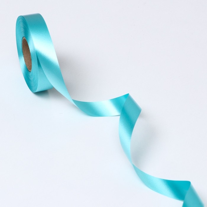 Лента для декора и подарков, ментол 2 см х 45 м Лента для декора и подарков, ментол 2 см х 45 м