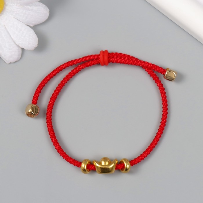 Браслет фен-шуй Браслет фен-шуй "Золотой слиток Ямб" регулируемая длина