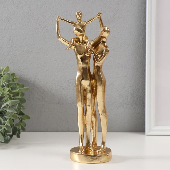 Сувенир полистоун  Сувенир полистоун "Вместе" золото 27х10х8 см