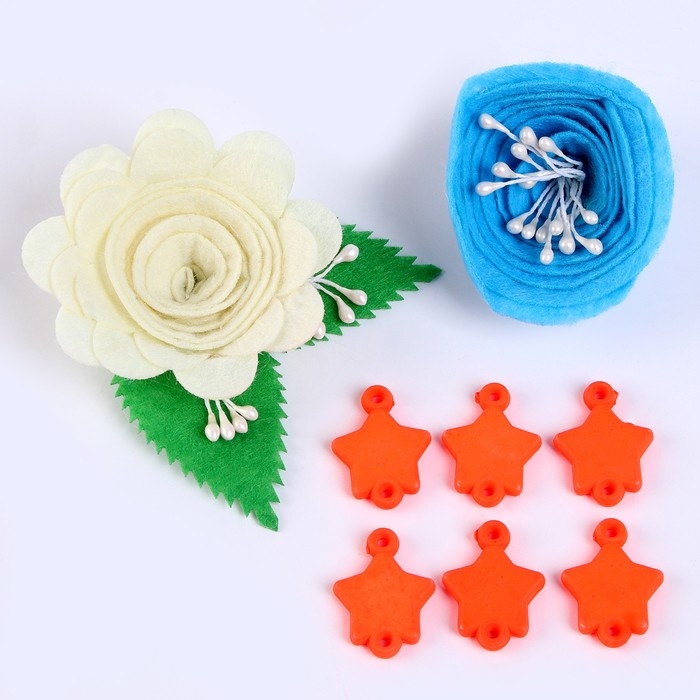 Набор для творчества: декор из фетра и набор бусин «Цветочная поляна» Набор для творчества: декор из фетра и набор бусин «Цветочная поляна»