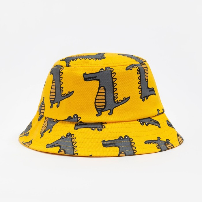 Панама детская MINAKU Панама детская MINAKU "Крокодилы", цвет жёлтый, р-р 52-54