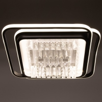 Люстра с ПДУ 1983/2 LED 130Вт 3000-6000К черный 45х45х18 см BayerLux