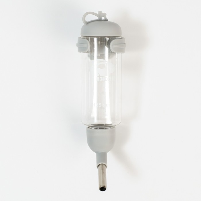 Поилка для грызунов  Поилка для грызунов "Пижон", 125 мл, серая