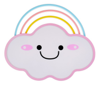 Светильник с ПДУ "Облачко" 1хLED 70Вт 3000-6000К диммер розовый 60х50х6 см BayerLux