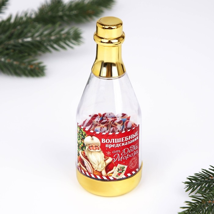 Новогодние пожелания в бутылке «Новый год: Волшебные предсказания», 15 свитков Новогодние пожелания в бутылке «Новый год: Волшебные предсказания», 15 свитков
