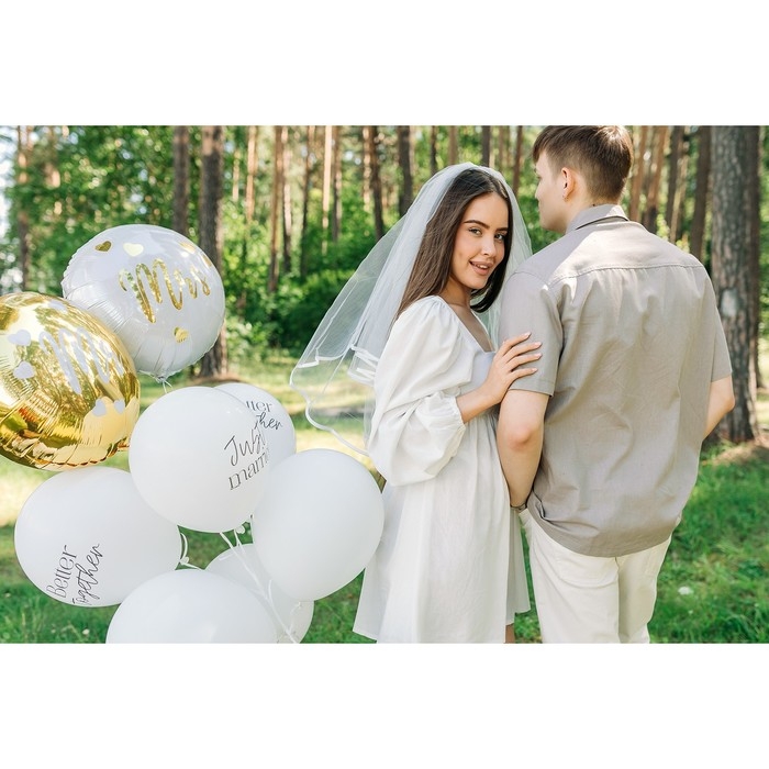 Воздушный шар латексный 12" &laquo;Свадьба&raquo;, 50 шт.