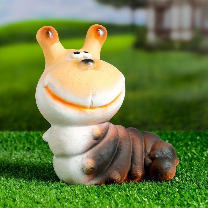 Садовая фигура Садовая фигура "Гусеница улыбка" 9х14х17см