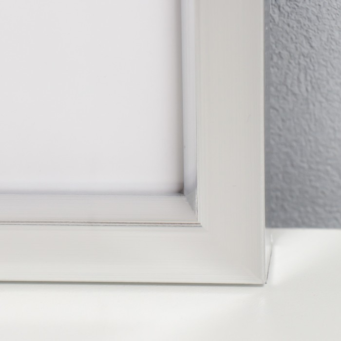 Фоторамка пластик Фоторамка пластик "МИРАМ" 40х50 см, 021 серебро (пластиковый экран)