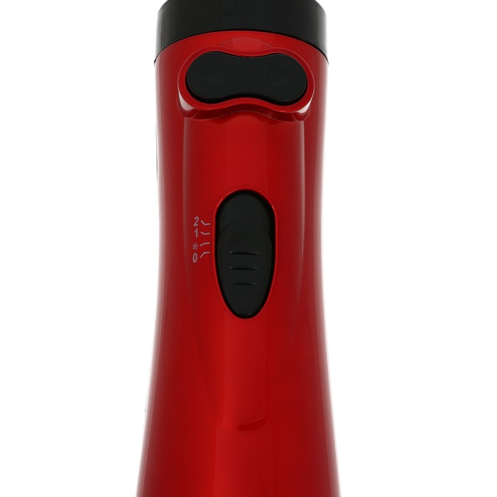 Фен-щетка Sakura SA-4205R, 1200 Вт, 3 режима работы, 2 насадки, защита от перегрева, красная Фен-щетка Sakura SA-4205R, 1200 Вт, 3 режима работы, 2 насадки, защита от перегрева, красная