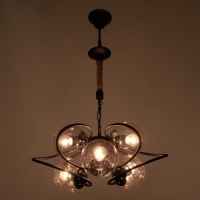 Люстра 85220/6 E27 40Вт черный 52х52х53-83 см BayerLux