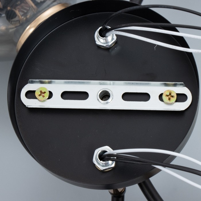 Люстра Люстра "Брианна" 4хЕ27 40Вт чёрно-золотой 56х40х27 см BayerLux