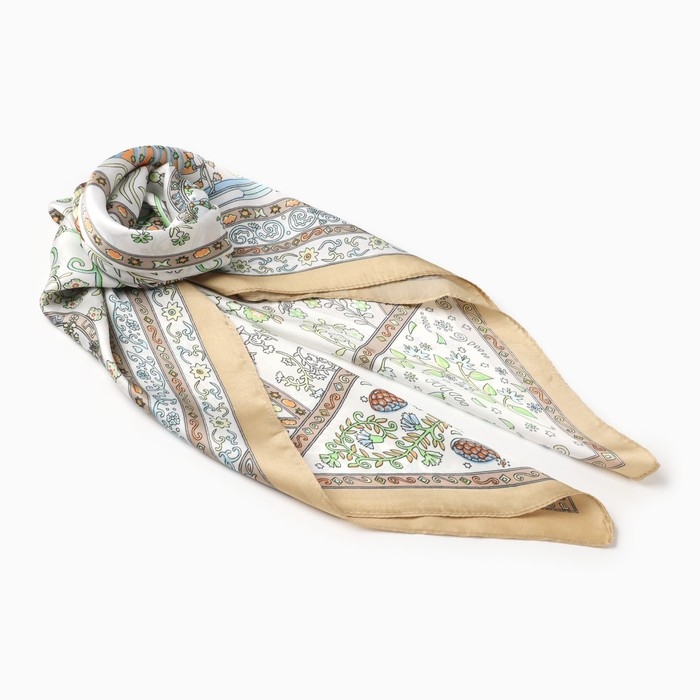 Платок женский MINAKU р-р 70*70 см, цв. нежно-зеленый Платок женский MINAKU р-р 70*70 см, цв. нежно-зеленый