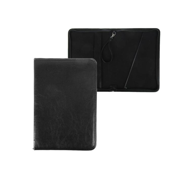 Пaпка деловая, искусственная кожа, для бумаг, 360 х 260 х 30 мм, 6Л331 Пaпка деловая, искусственная кожа, для бумаг, 360 х 260 х 30 мм, 6Л331 "Лайт", ручка-петля, чёрная